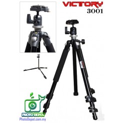 Victory 3001B Aluminium Tripod and Ball head (5KG Load Max)